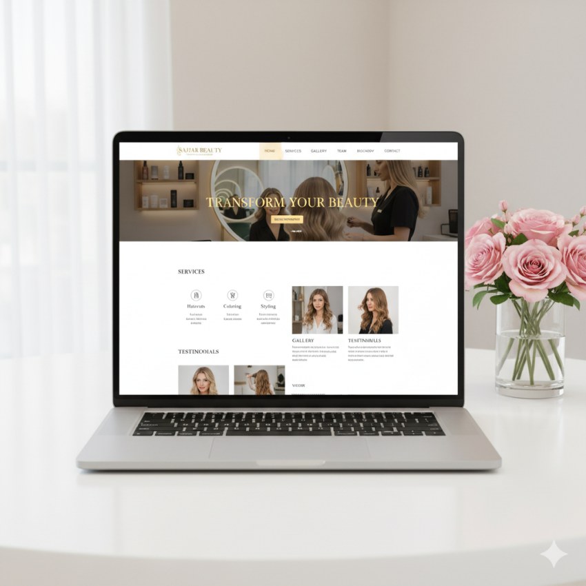 طراحی سایت آرایشگاه در مشهد