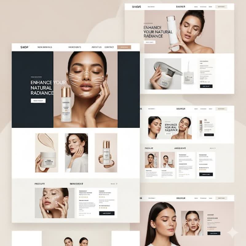 طراححی سایت حرفه ای آرایشی