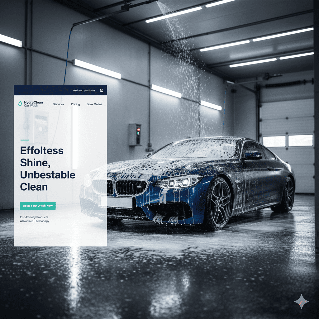 طراحی سایت کارواش در مشهد