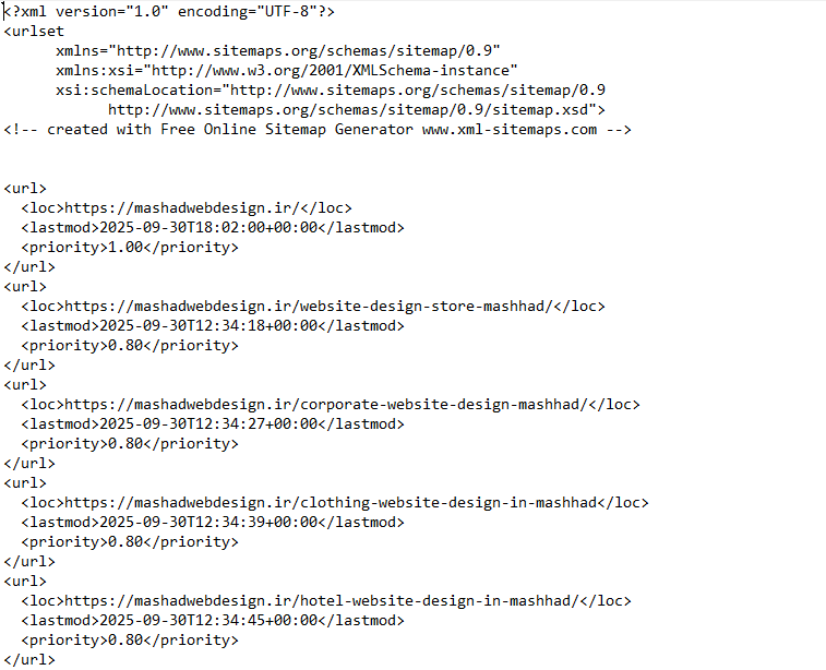 آموزش ساخت سایت مپ دستی